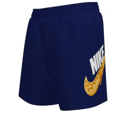 Chlapčenské plavky NIKE SWIM WAFFLE SWOOSH 4 inch MIDNIGHT-MIDNIGHT NAVY