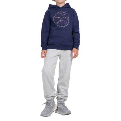 Chlapčenské zateplené tepláky 4F JUNIOR TROUSERS CAS M1510-4FJWMM00TTROM1510-25M-GREY MELANGE