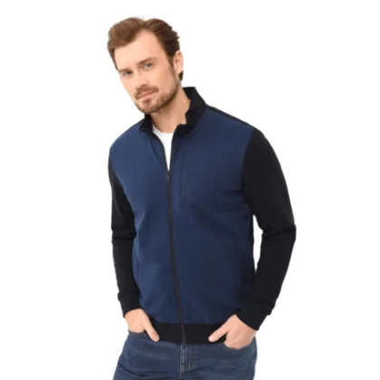 Pánska mikina so zipsom VOLCANO NARS-601-BLUE