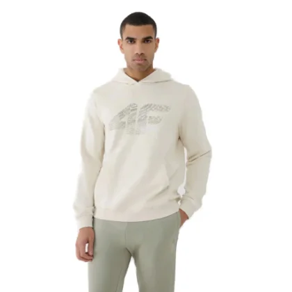 Pánska mikina s kapucňou 4F SWEATSHIRT M1585-12S-CREME