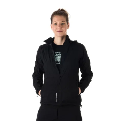 Dámska tréningová bunda s kapucňou NORTHFINDER NORTHKIT-BU-4268OR-black