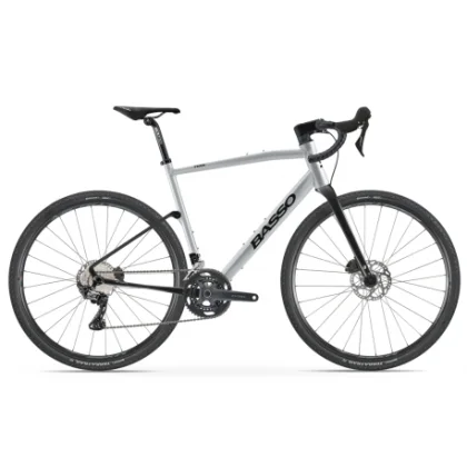 Gravel bicykel BASSO Tera, silver, Shimano GRX 600, Microtech MX25