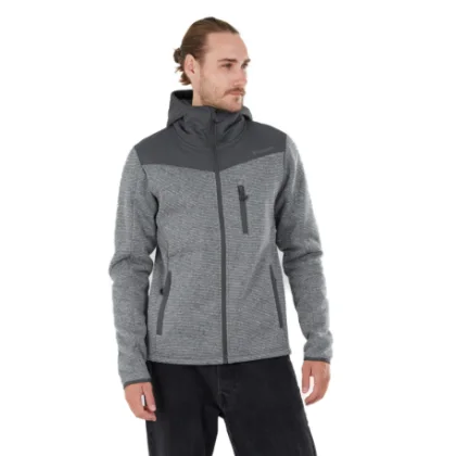 Pánska mikina so zipsom FUNDANGO Ashford Insulated Fleece Jacket-745-grey heather