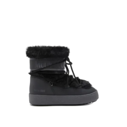Dámske členkové zimné topánky MOON BOOT MB LTRACK FAUX FUR WP, N001 BLACK