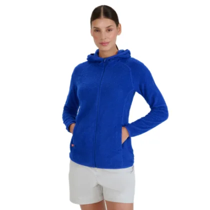Dámska turistická flisová mikina so zipsom 4F SWEATSHIRT FNK-WSS25TFSWF481-36S-COBALT