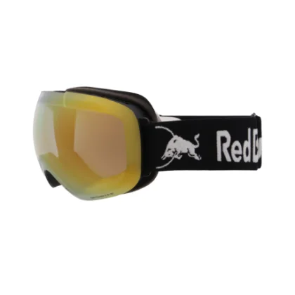Lyžiarske okuliare RED BULL SPECT BENT-06GOX, black brown with gold mirror