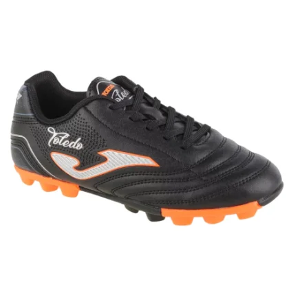 Chlapčenské futbalové kopačky outdoorové JOMA Toledo Jr HG black orange