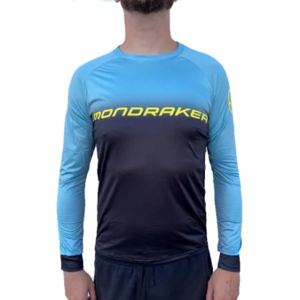 Pánsky cyklistický dres s dlhým rukávom MONDRAKER Enduro Trail Jersey long, frost green black yellow