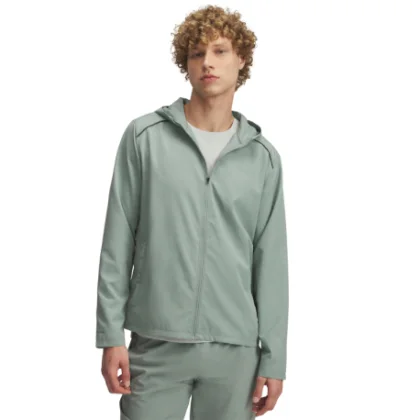Pánska bežecká bunda UNDER ARMOUR UA Launch Hooded Jacket-GRN