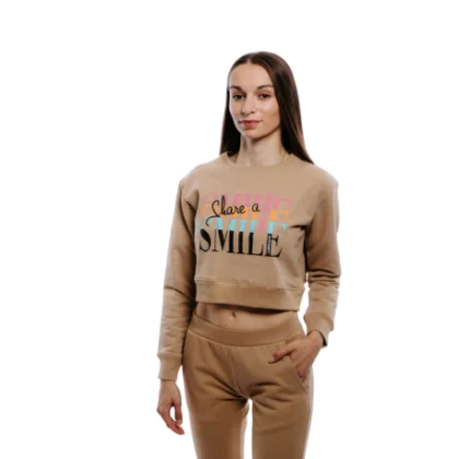 Dámska mikina AUTHORITY S-SMILE brown