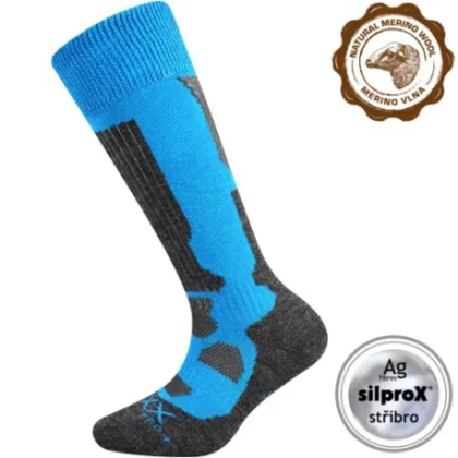 Chlapčenské turistické podkolienky VOXX 1 PACK-Merino Etrexík-kneesock-Blue