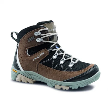 Juniorská vysoká turistická obuv TREZETA Cyclone Wp Jr, Black Brown