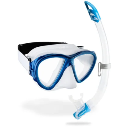 Potápačský šnorchlovací set CRESSI FIJI + GAMMA COMBO CLEAR BLUE