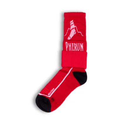 Turistické ponožky PHERUN Merino Pherun Red