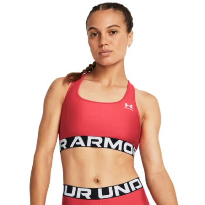 Dámska tréningová športová podprsenka UNDER ARMOUR UA HG Authentics Mid Branded-RED