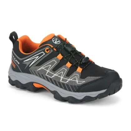 Detská nízka turistická obuv TREZETA Thunder Wp Kid, Grey Orange