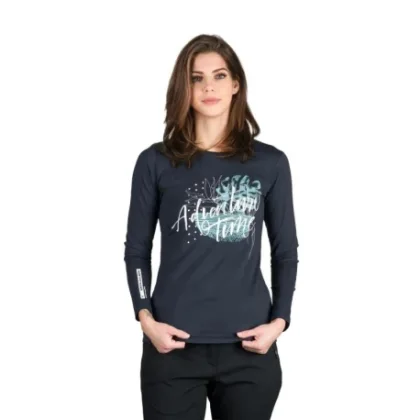 Dámske turistické tričko s dlhým rukávom NORTHFINDER DIYA-464bluenights