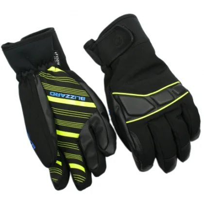 Lyžiarske rukavice BLIZZARD Profi ski gloves, black neon yellow blue