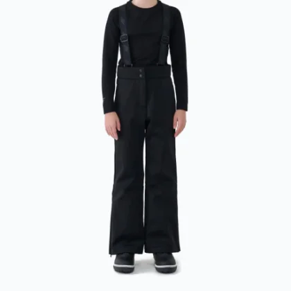 Dievčenské lyžiarske softshellové nohavice 4F JUNIOR TROUSERS FNK F0952-4FJWAW25TFTRF0952-20S-DEEP BLACK