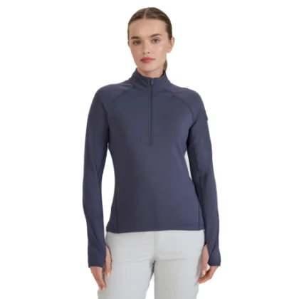 Dámska turistická mikina s 1 2 zipsom 4F SWEATSHIRT FNK-WSS25TFSWF476-22S-ANTHRACITE