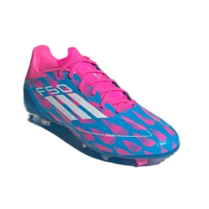 Pánske futbalové kopačky outdoorové ADIDAS F50 League M FG solar blue cloud white solar pink
