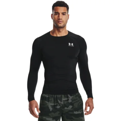 Pánske kompresné tričko s dlhým rukávom UNDER ARMOUR UA HG Armour Comp LS-BLK