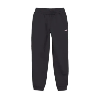 Dievčenské tréningové nohavice 4F JUNIOR TROUSERS FNK-JWSS25TFTRF0875-20S-BLACK