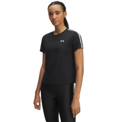 Dámske tréningové tričko s krátkym rukávom UNDER ARMOUR UA Tech WM Tape SS-BLK