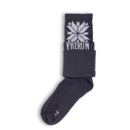 Turistické ponožky PHERUN Decent Black Retro