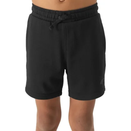 Chlapčenské teplákové kraťasy 4F JUNIOR SHORTS CAS-JWSS24TSHOM272-20S-DEEP BLACK