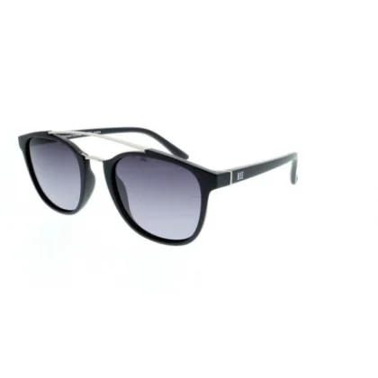 Slnečné okuliare H.I.S. POLARIZED HPS98109-1, black, smoke gradient with silver flash POL