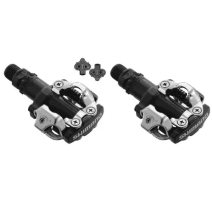 Pedále na bicykel SHIMANO Pedále MTB M520 SPD čierne+zar. SM-SH51