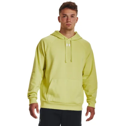 Pánska zateplená mikina s kapucňou UNDER ARMOUR UA Rival Fleece Hoodie-YLW