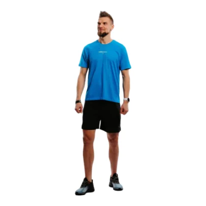Pánske bežecké tričko s krátkym rukávom ANTA SS Tee-852225101-1-SS22_Q2-Moon Blue Heather