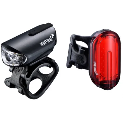 Svetlo na bicykel INFINI Svetlo OLLEY set predné+zadné USB