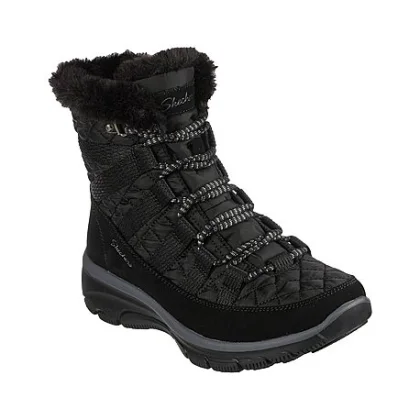 Dámske vysoké zimné topánky SKECHERS Easy Going Moro Street black