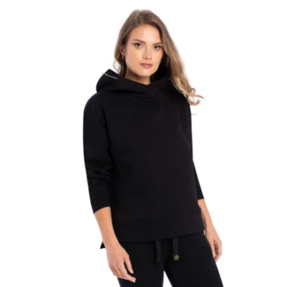 Dámska zateplená mikina s kapucňou VOLCANO B-VENA-700-BLACK