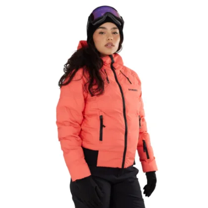 Dámska lyžiarska bunda FUNDANGO Zina Padded Jacket-352- coral