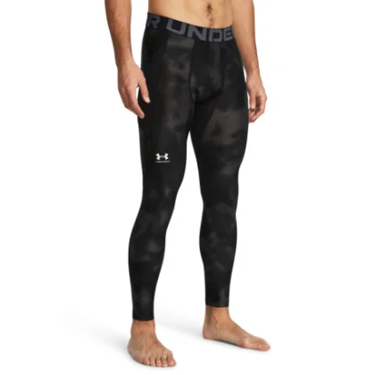 Pánske kompresné legíny UNDER ARMOUR UA HG Armour Printed Lgs-BLK