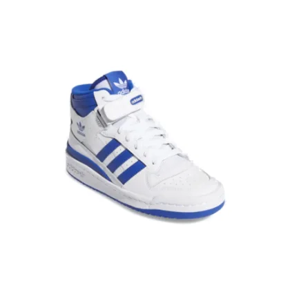 Chlapčenská vychádzková obuv ADIDAS ORIGINALS Forum Mid cloud white royal blue cloud white