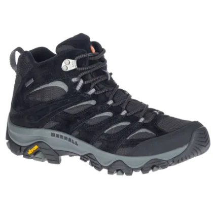 Pánska členková turistická obuv MERRELL Moab 3 Mid GTX M black grey