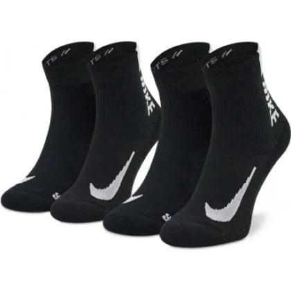 Ponožky NIKE 2 PACK-NK MLTPLIER ANKLE-Black