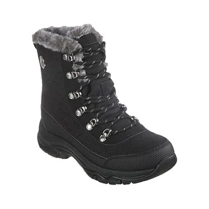 Dámske vysoké zimné topánky SKECHERS Trego Cold Blues black