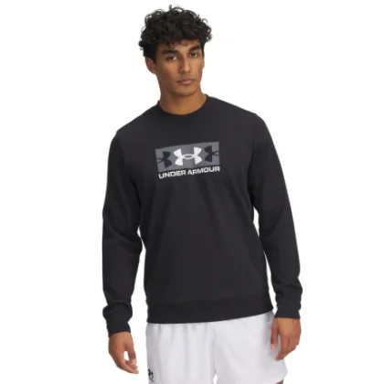 Pánska mikina UNDER ARMOUR UA Rival Terry Logo Crew Q2-BLK