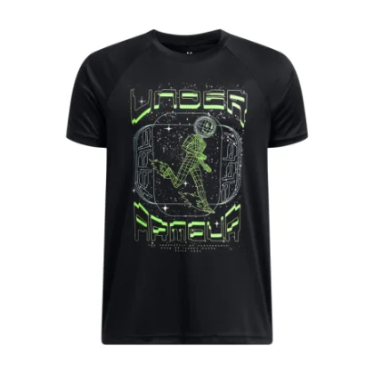 Chlapčenské tréningové tričko s krátkym rukávom UNDER ARMOUR UA B TECH GAME DAY SS-BLK