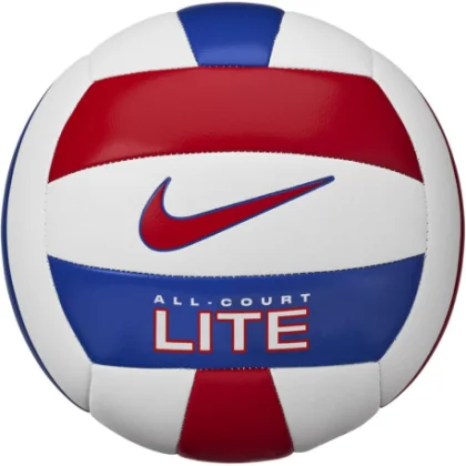 Volejbalová lopta NIKE ALL COURT LITE VOLLEYBALL 05 WHITE UNIVERSITY RED GAME ROYAL UNIVERSITY RED
