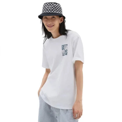 Pánske tričko s krátkym rukávom VANS OFF THE WALL STACKED TYPED SS TEE-WHITE