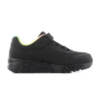 Dievčenská rekreačná obuv SKECHERS Uno Lite Rainbow Specks K black multi rainbow