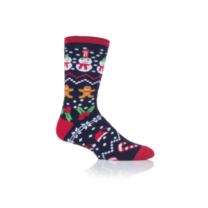 Pánske ponožky HEAT HOLDERS 1 PACK-MEN LITE FESTIVE FUN-CHRISTMAS SOCKS
