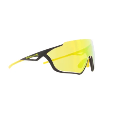 Slnečné okuliare RED BULL SPECT PACE-005, matt black, blue with yellow mirror, CAT3, 2nd lens transparent